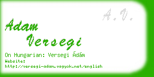 adam versegi business card
